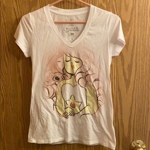 Steven Universe Rose Quartz portrait V neck shirt